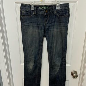 Express Stella Skinny Straight Leg Low Rise Jeans Women's 2R
